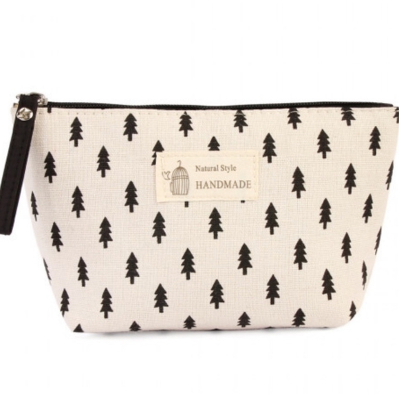 Tree print cosmetic bag - Picture 1 of 3